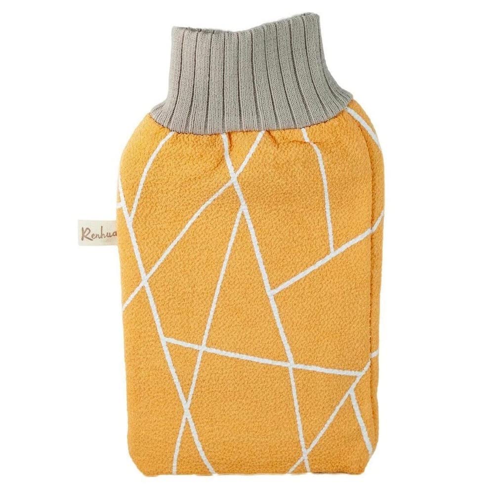 The Original Kessa Hammam Exfoliating Glove | Exfoliating Moroccan Hammam Kessa Gloves | Remove Dead Skin Cells (Yellow)