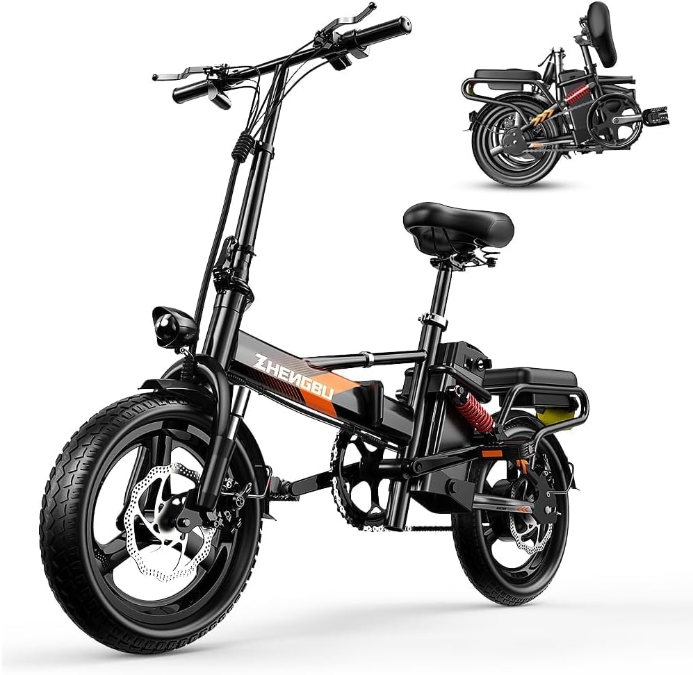 Foldable Ebikes for Adults, 400W(Peak 500W) Motor 22MPH Max Speed, 48V 20AH Removable Battery for Adult Electric Bike, Lightweight & Portable Mini Electric Bicycles E Bikes City Commuting Bike
