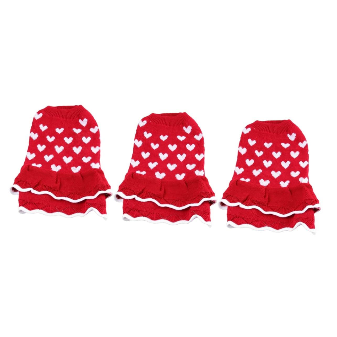 Jupe de pour chien à cœur BESPORTBLE pour les fêtes