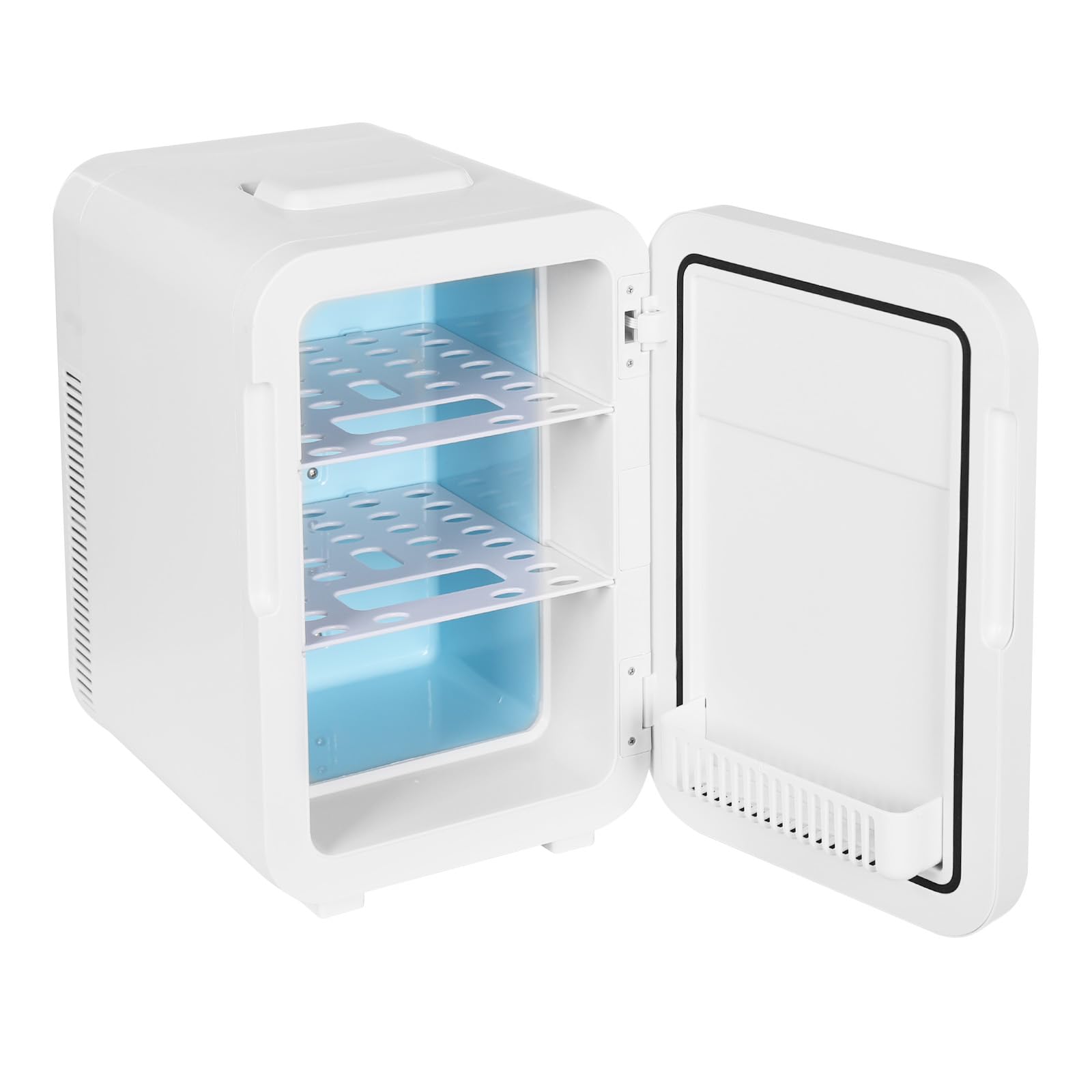 Mininevera multifunción de 20 litros con control de temperatura y pantalla LED digital, minibar, enfriamiento rápido en el enfriador, nevera pequeña, nevera para habitación, coche y oficina