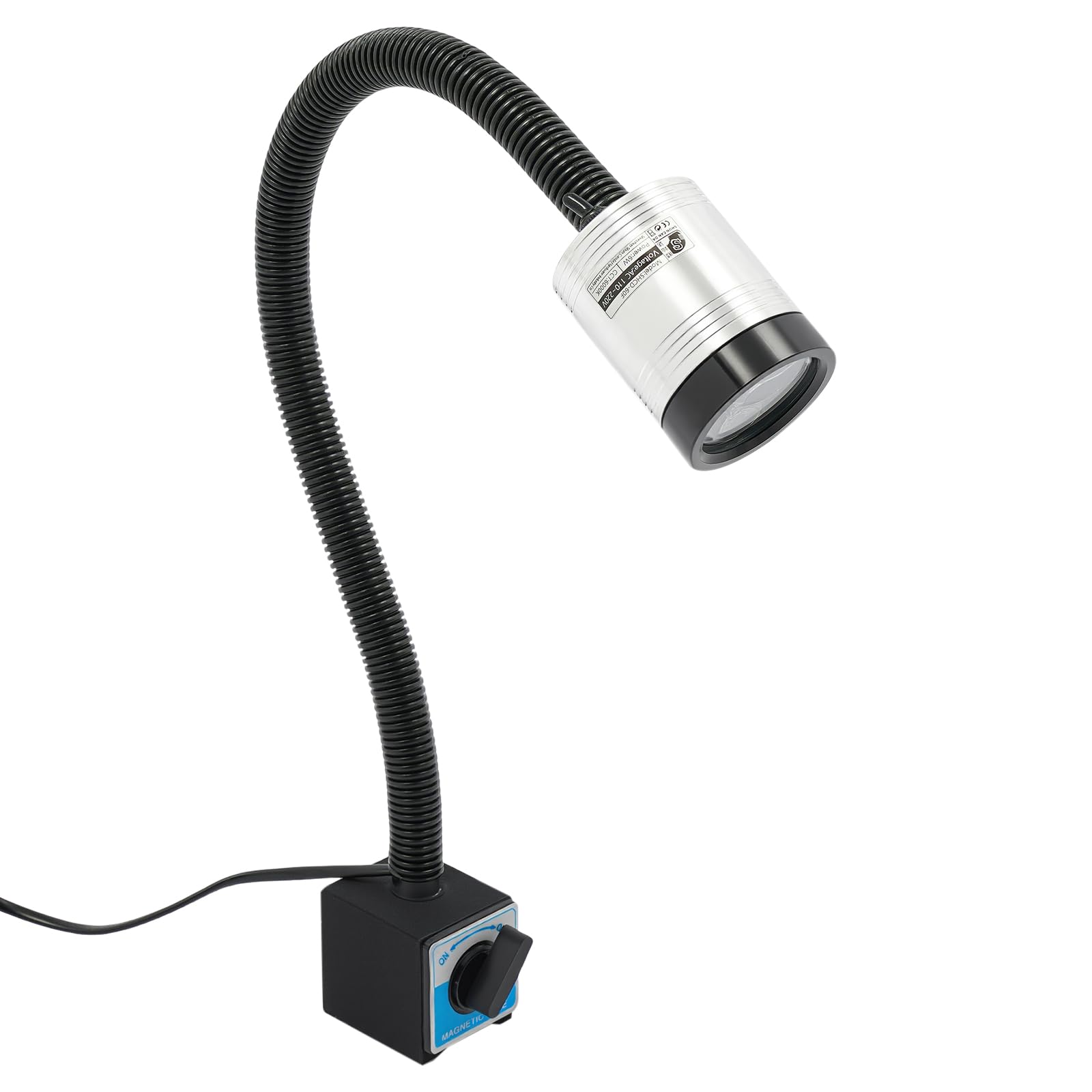 Lámpara de trabajo LED de 6 W, IP65, base magnética, manguera