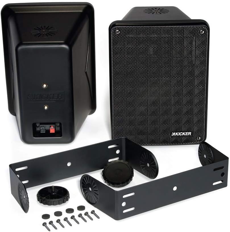 Kicker 46KB6B KB6 Outdoor/Indoor Speakers - Black