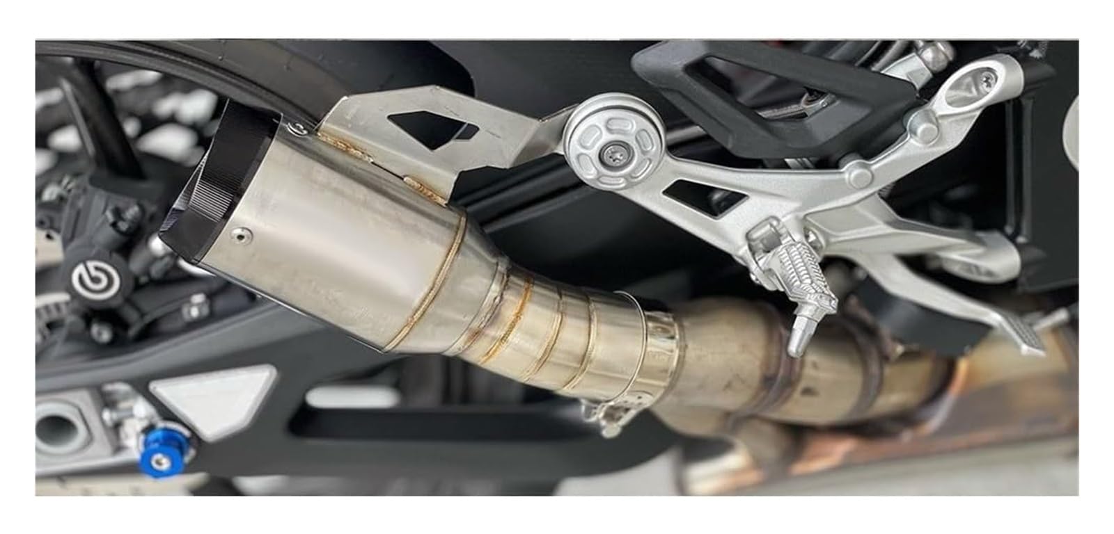 para BMW S1000RR S1000 RR 2019 2020 2021 2022 Motocicleta Escape Slip-On Modificar Intermedio Enlace Tubo Silenciador Tubo Medio Escape(2)