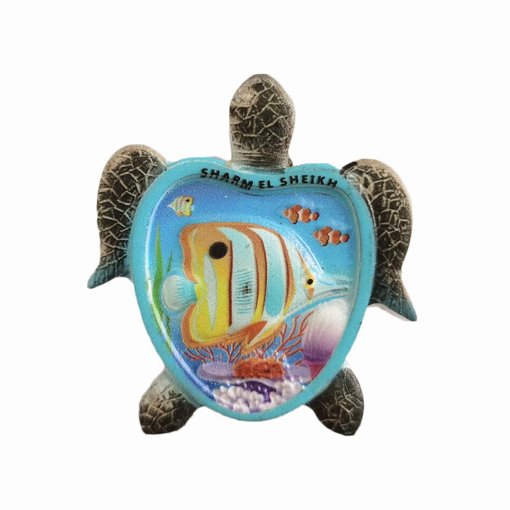 Sharm el Sheikh Egypt 3D Mini Turtle Souvenir Fridge Magnet Gift,Handmade Home & Kitchen Decoration Egypt Refrigerator Magnet Collection