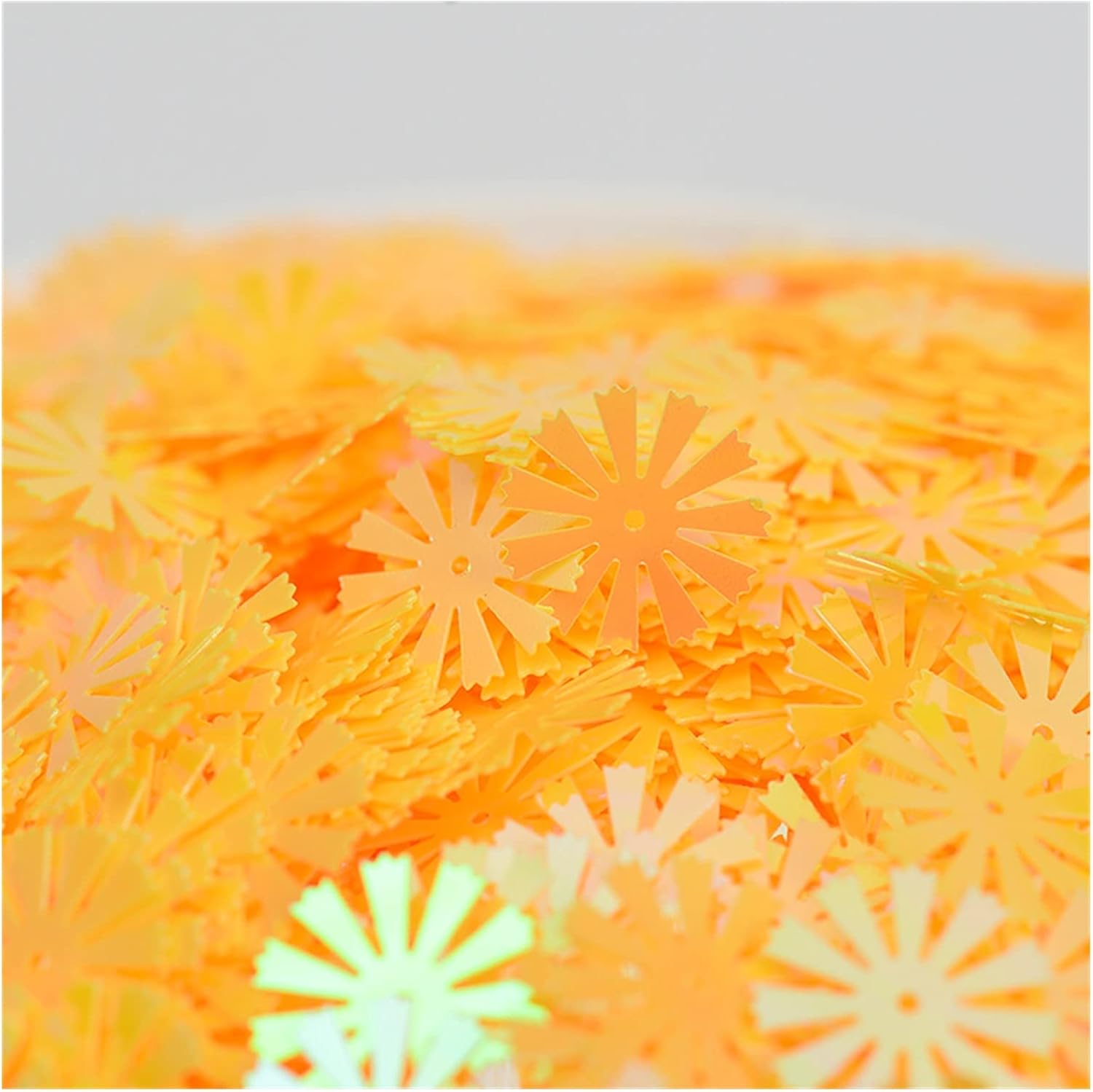 Washer,Stainless Washer, Paillettes Applique, 10g/lot 15mm Sunflower PVC Paillette Loose Sequins(Random Mixed)