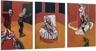 Francis Bacon Triptych Studies for A Crucifixion Art Prints Poster Wall Art Canvas Painting Living Room Decor Framed/Unframed 16x24inch(40x60cm)