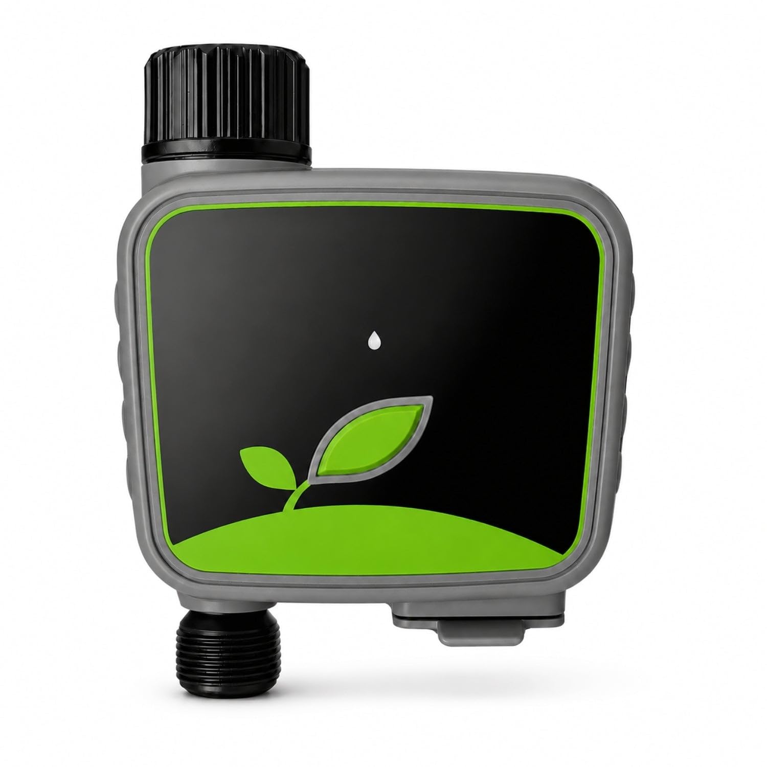 domyno Temporizador de riego WiFi inteligente de jardín con Hub RF incluido, programador de agua App Tuya Smart Life, retraso de lluvia, modo manual, temporizador para césped, huerto, macetas