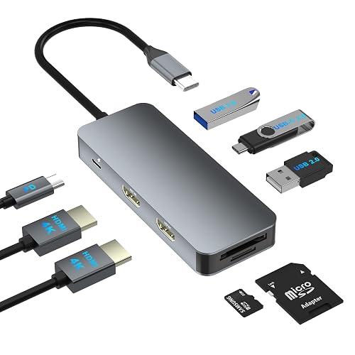 USB-C Dual Monitor Docking Station with Dual HDMI