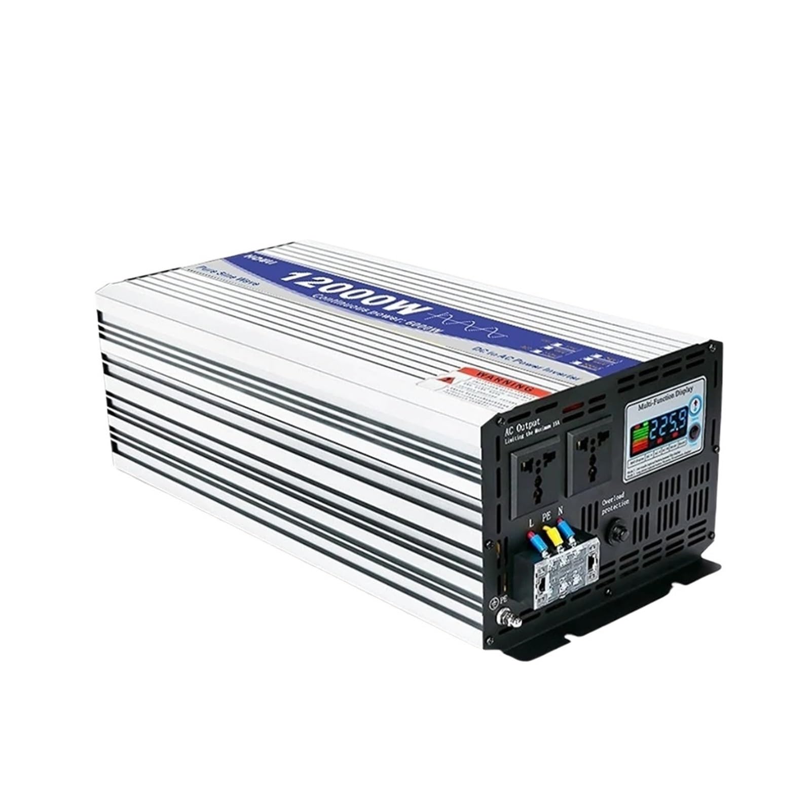 6000W 8000W 12000W czysta fala sinusoidalna przetwornica napięcia 12V 220V DC 24V 48V na AC 230V konwerter samochodowy energię słoneczną(U-12000w-220v-48v)