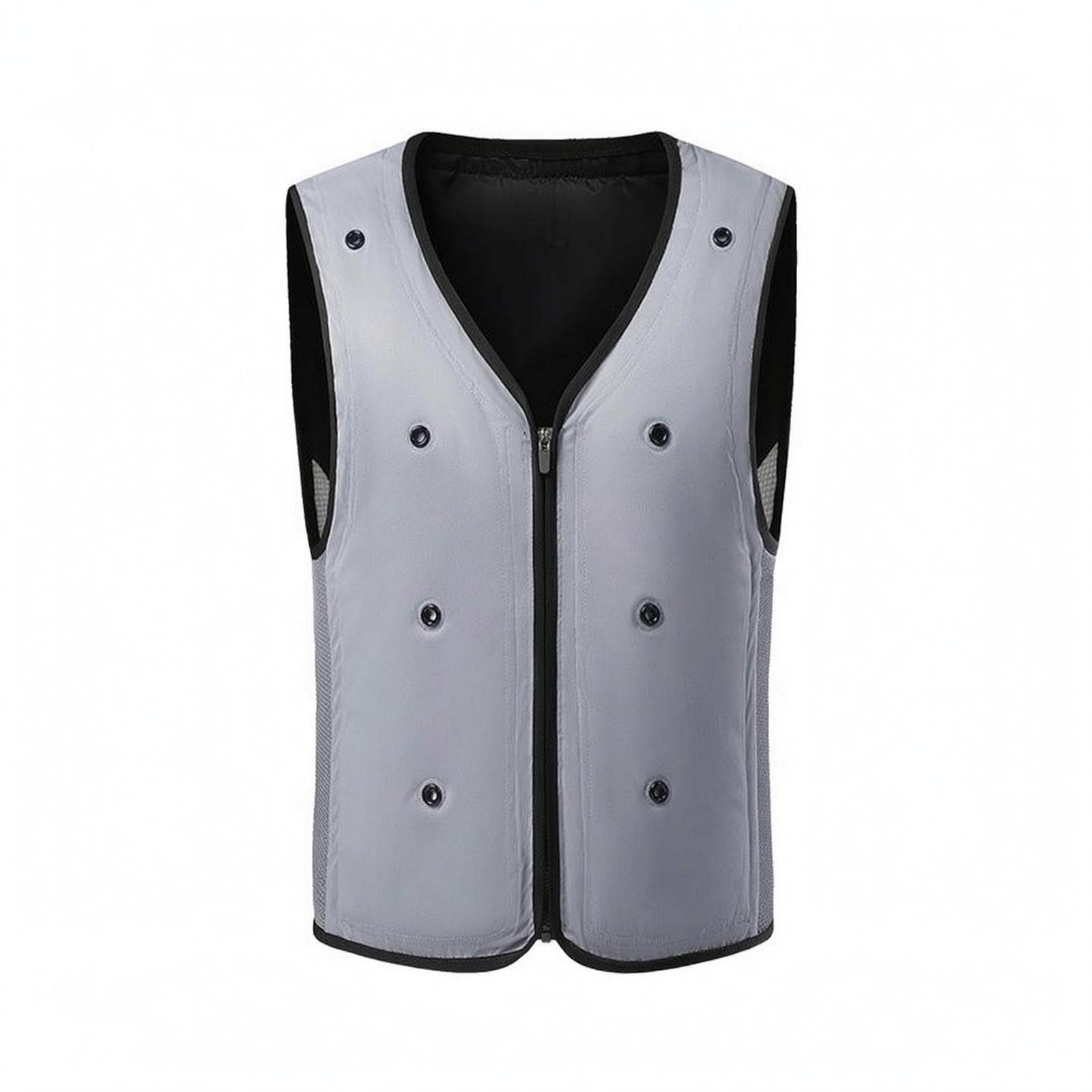 Cooling Vest Breathable Mesh Sleeveless Zip Vest Tailored Outerwear for Outdoor Wear, Workwear Gray 3XL|Clothing Shoes & Accessories| Mens Clothing| Coats & Jackets-image-33