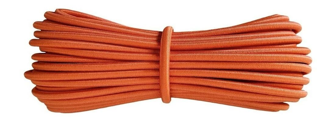 Round Elastic Cord - 4 mm diameter - Orange - 30 metres โ image 1