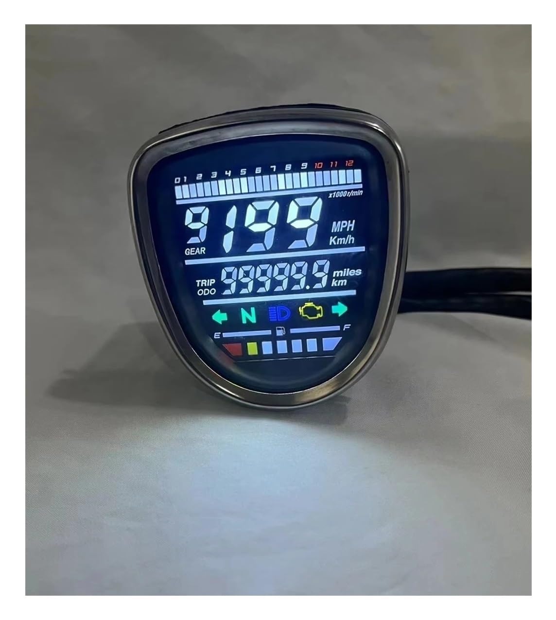 Moto Compteur Motorcycle Tachometer Assembly LED Digital Instrument su&itable for C50 C70 C90 Passport Cub