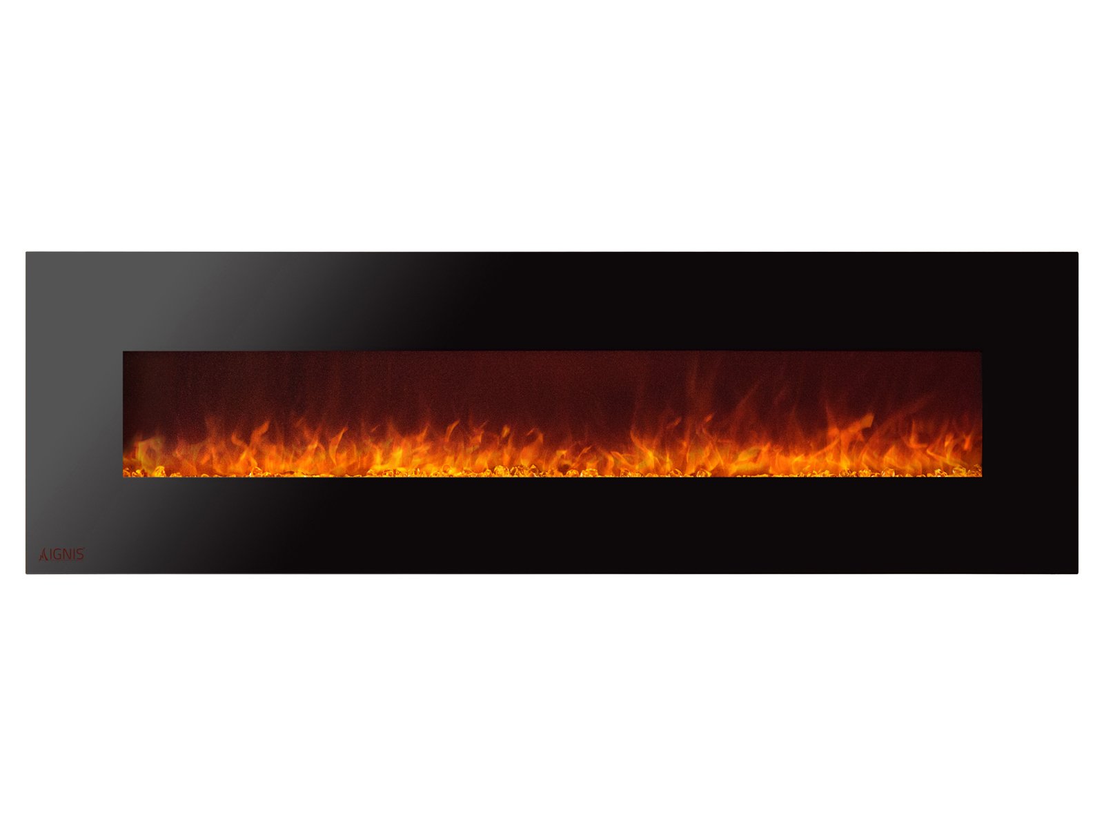 Ignis Royal 72 inch Wall Mount Electric Fireplace with Crystals c SA us Certified (Could be recessed