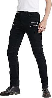 Motorcycle Jeans Men Protective Biker Pants with Armored Riding Denim Trousers Reinforced Knee Pads