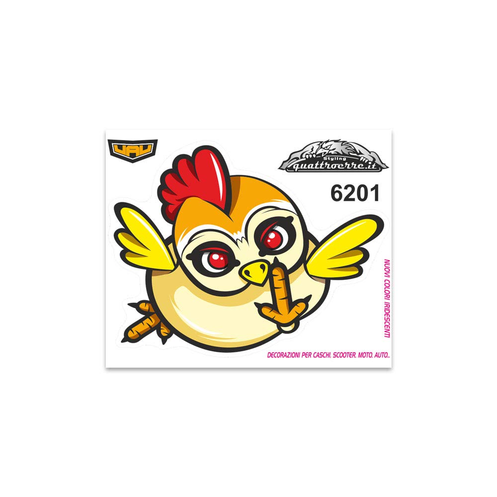 Quattroerre Stickers Hen, 10 x 12 cm