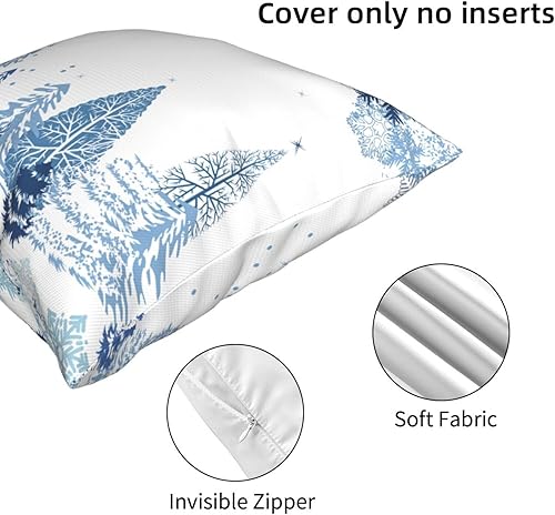 Miniatura 3 de Aimeryup Throw Pillow Covers 20x20 Inch Winter Forest Decorative Pillow Covers Cushion Covers cojines decorativos para sala Pillow Cases Cute Throw