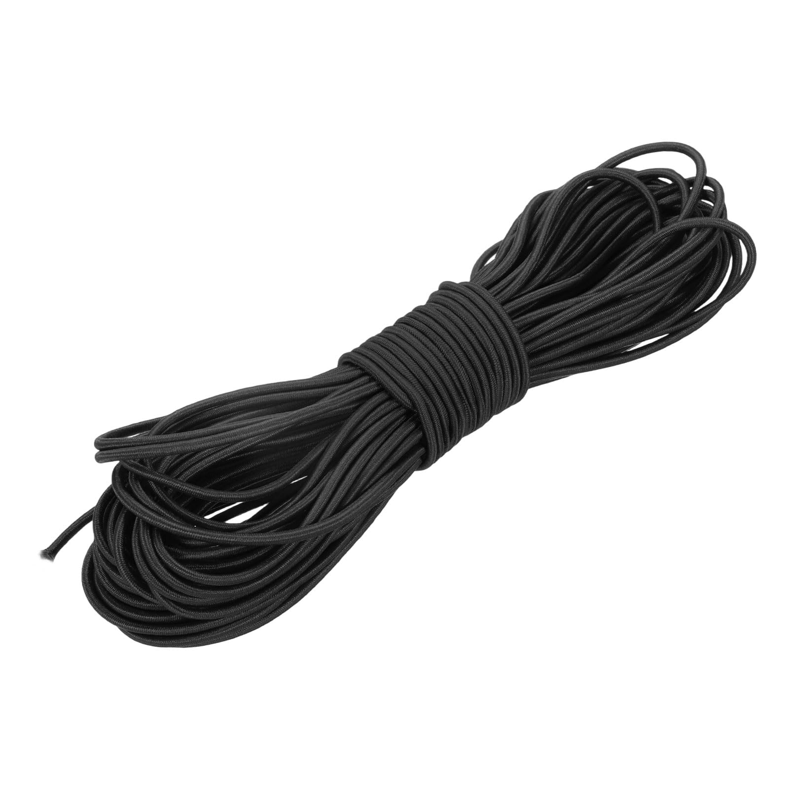 PATIKIL Elastic Bungee Cord, (3/32" x 67 Ft, Pure Black) Heavy Duty Polyester Bungee Cord Suit for - DIY Projects Kayak Strap Tarp Tie Down Canopy Boating Camping Tent โ image 1