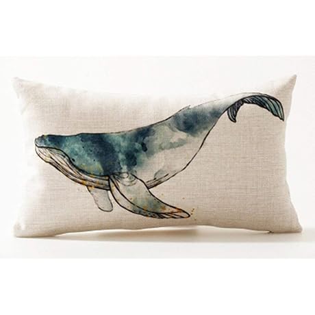 Ink Whale Pillow: Luxurious Comfort with Artistic Charm