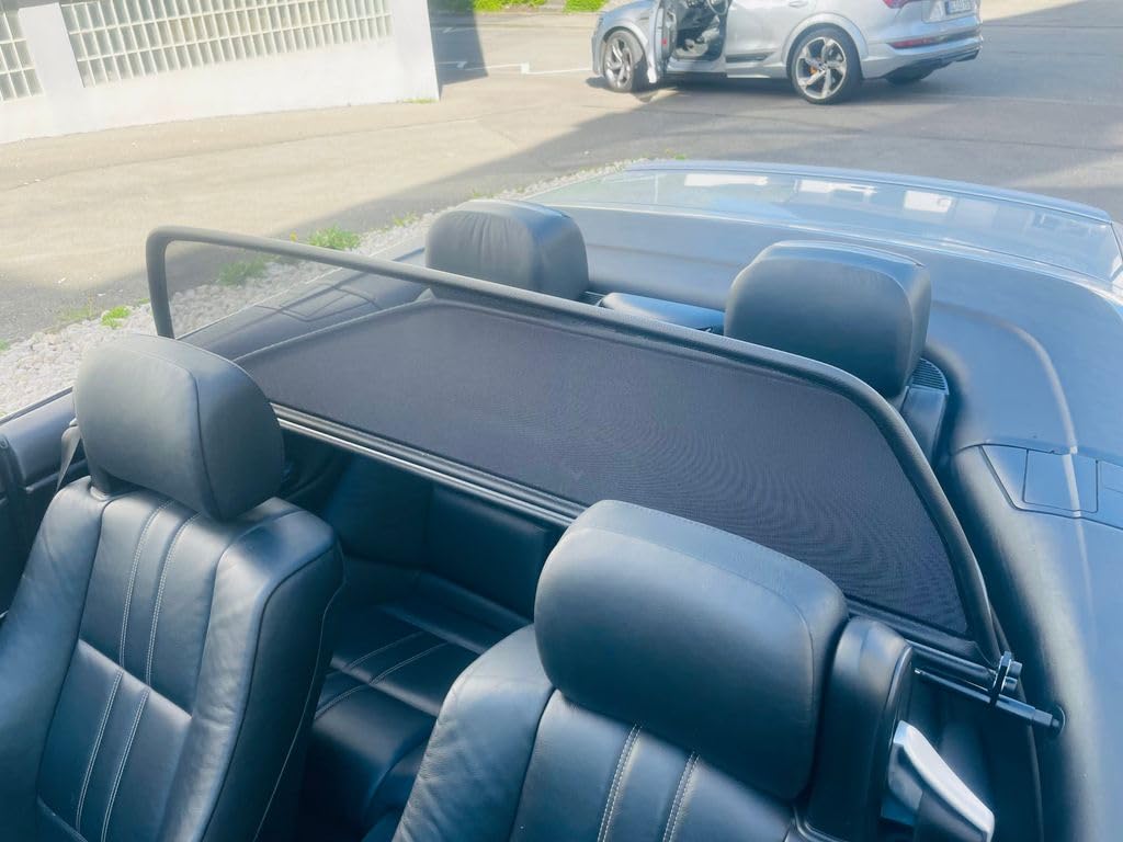 Frangivento compatibile con BMW E46 3er anno 2000-2007 (Nero) – Frangivento universale con chiusura rapida senza borsa