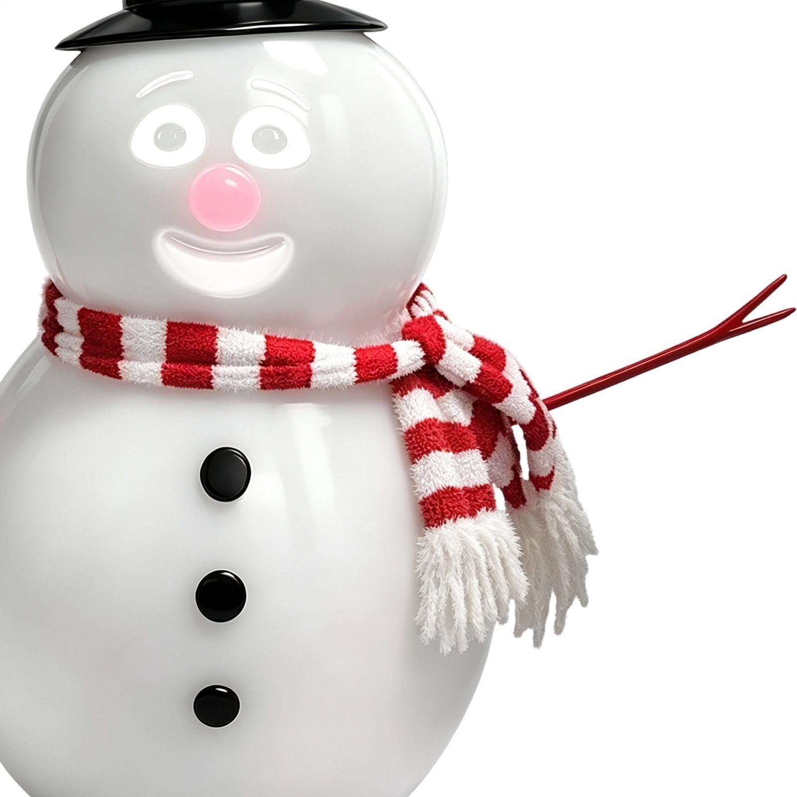 Statuine Pupazzo di Neve Addobbo Casa Animato Occhiolino a Batteria