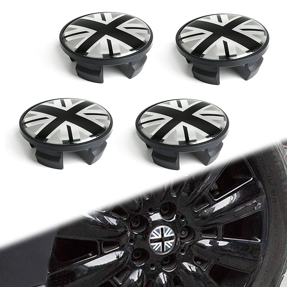 Neumáticos de Coche Llantas de Rueda Cubo Central Decoración Insignia Tapas de la Cubierta Tapacubos 54mm para MN Cooper JCW One S R55 R56 R57 R58 R59 R60 R61 Clubman Countryman