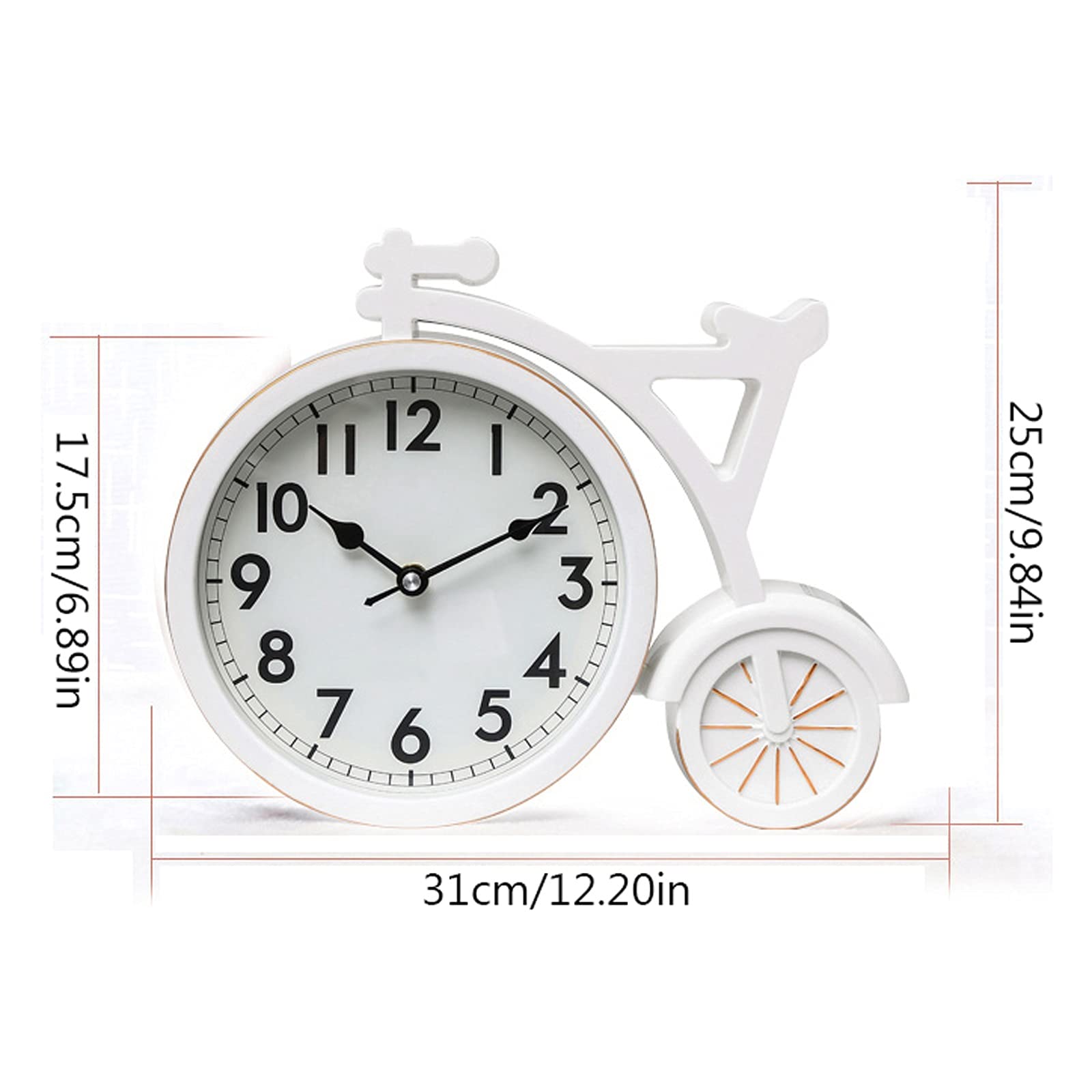 Reloj de Mesa Grande Estilo Nórdico con Péndulo Mute para Sala de Estar