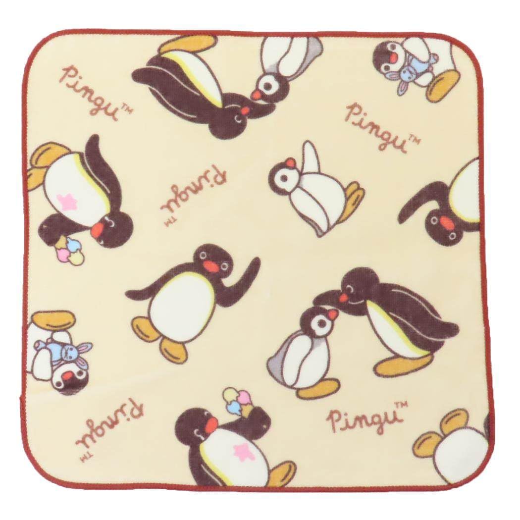 Amazon｜ピングー[ハンドタオル]プリントウォッシュタオル/セピア