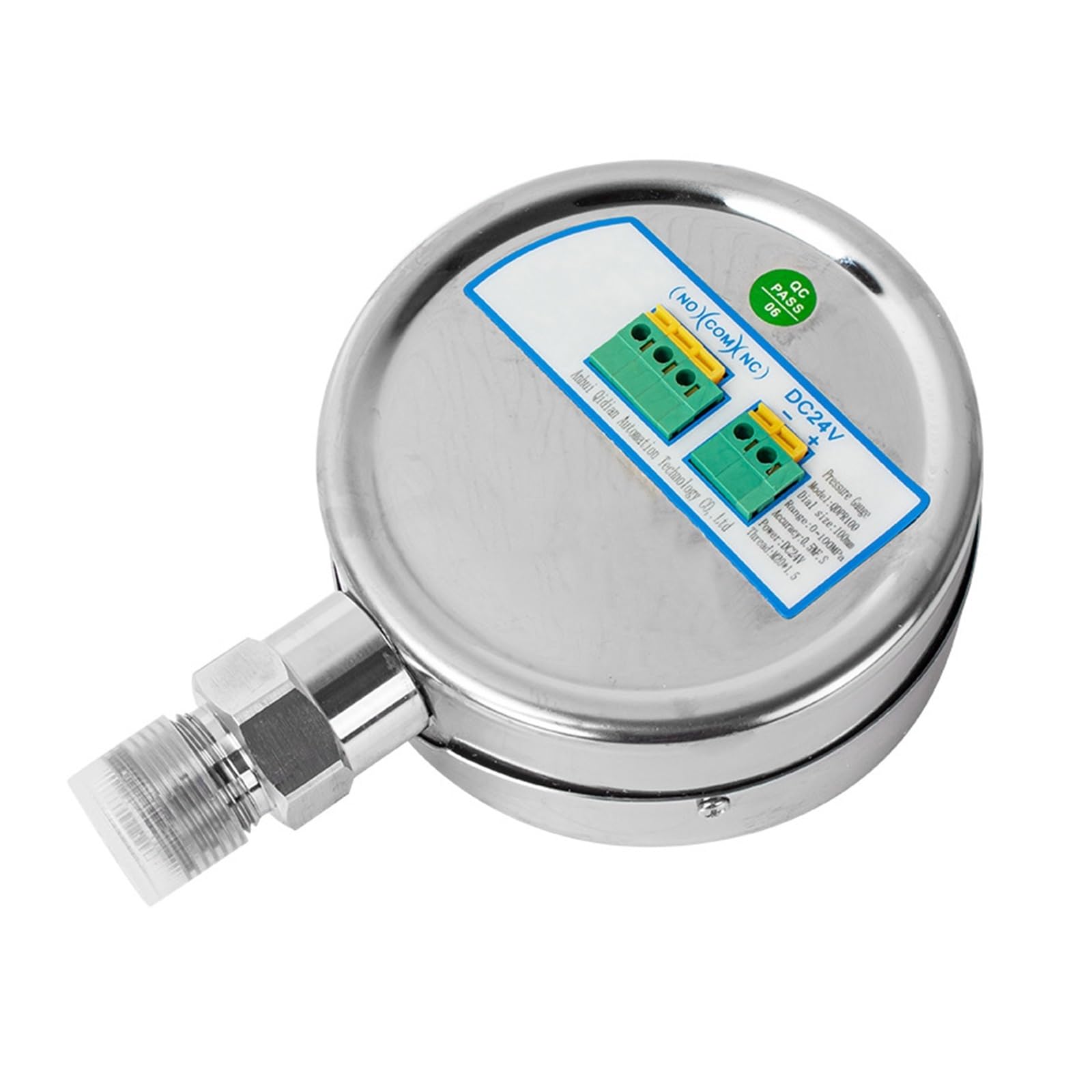 Ciśnieniomierz, 0-60Mpa cyfrowy manometr 100mm tarcza elektroniczny kontakt hydrauliczny 200bar 400 bar M20*1.5(NPT1-2 Radial,0-2.5Mpa)