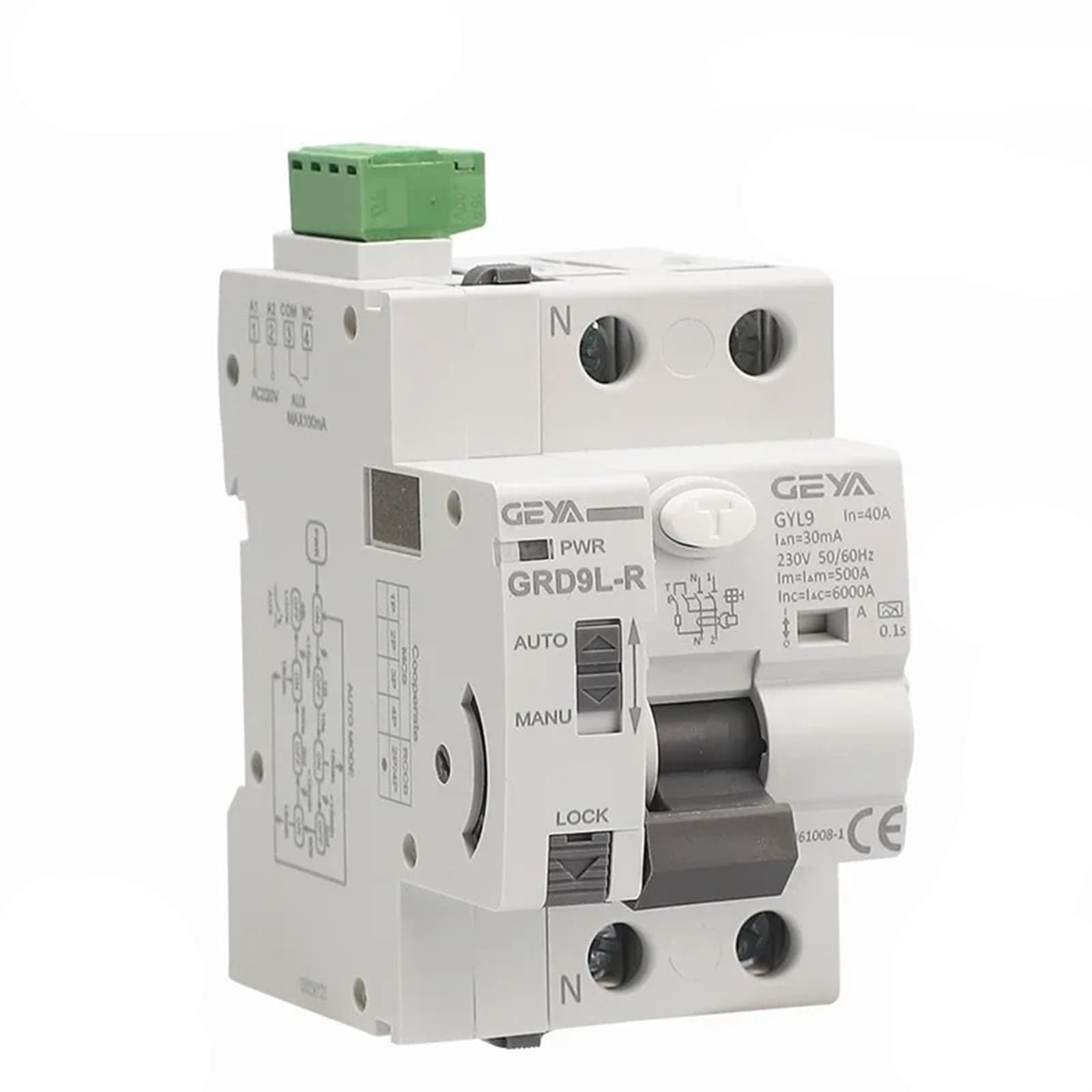 Disjoncteur motorisé Type A 63A 30mA pour résoudre les coupures intempestives 220V