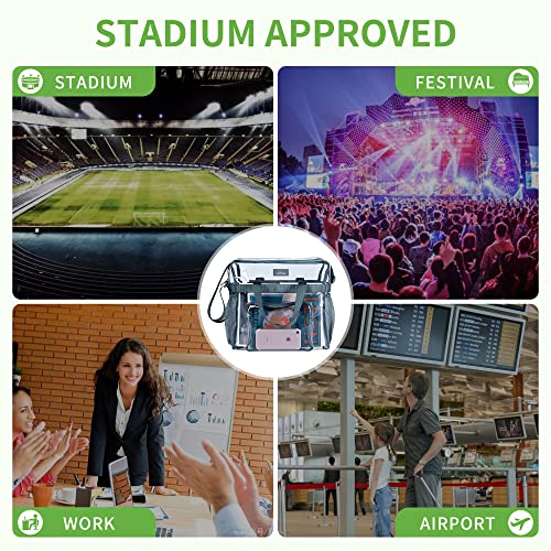 Maytree May Tree Clear Bag Stadium Approved 12×6×12 Large Clear Tote Lunch Bag With Reinforced Shoulder Straps For Concert Outfits And Festival thumb #4