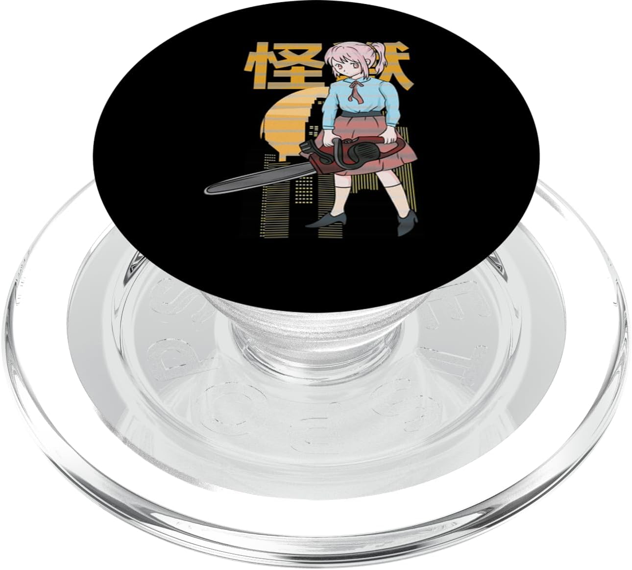 Anime Chainsaw Girl - Japanese Horror Aesthetic Kawaii - Saw PopSockets PopGrip for MagSafe