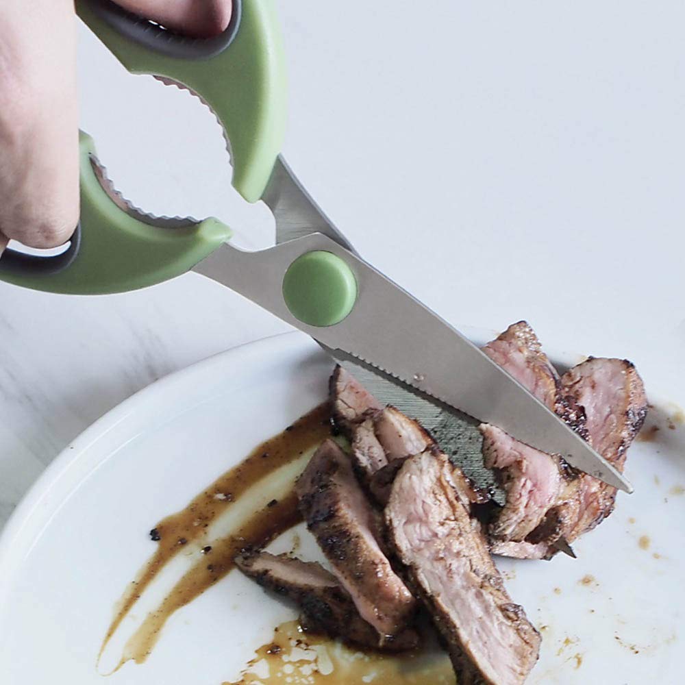 Forbici da Cucina, Forbici da Carne, Forbici da Cucina, Forbici Multiuso in Acciaio Inossidabile affilate per Pollo, pollame, Pesce