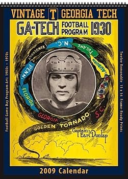Calendar Georgia Tech Yellow Jackets 2009 Vintage Football Program Calendar Book