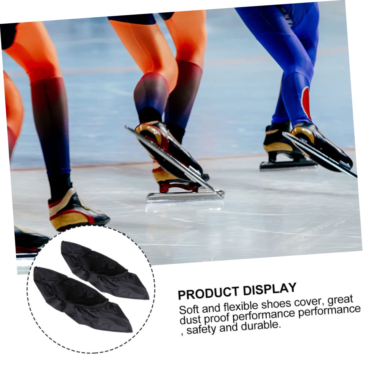 BESTonZON Schlittschuh Abdeckungen Elastische Kufenschoner Für Eislaufschuhe Und Rollschuhe Schützende Abdeckhauben Mit Schnittfestem Für Optimalen Schutz Kufen