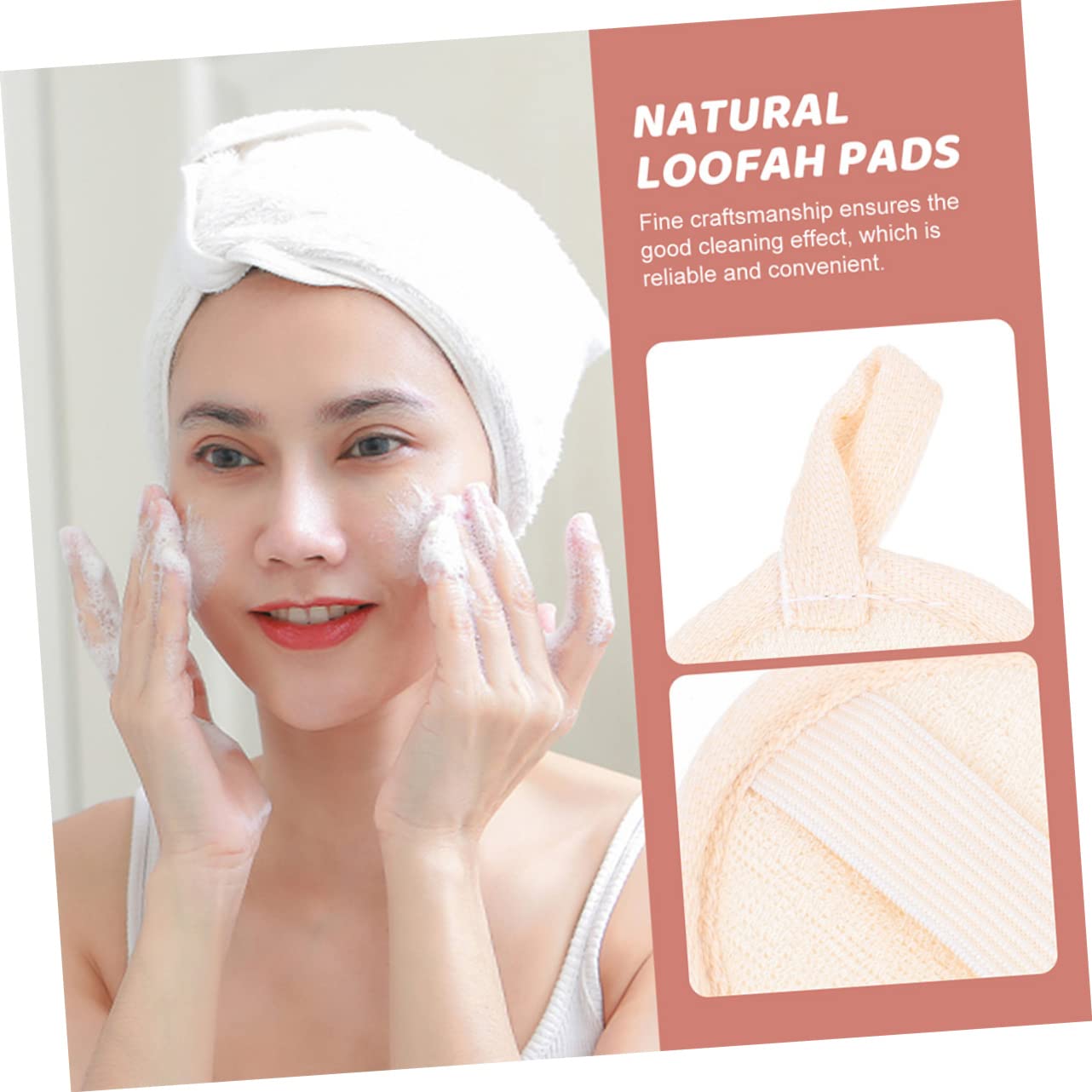minkissy 40pezzi Spugne Esfolianti Luffa Naturale Per Viso Tappetini Esfolianti Morbidi e Riutilizzabili Per Della Perfetti Per Bagno e Spa