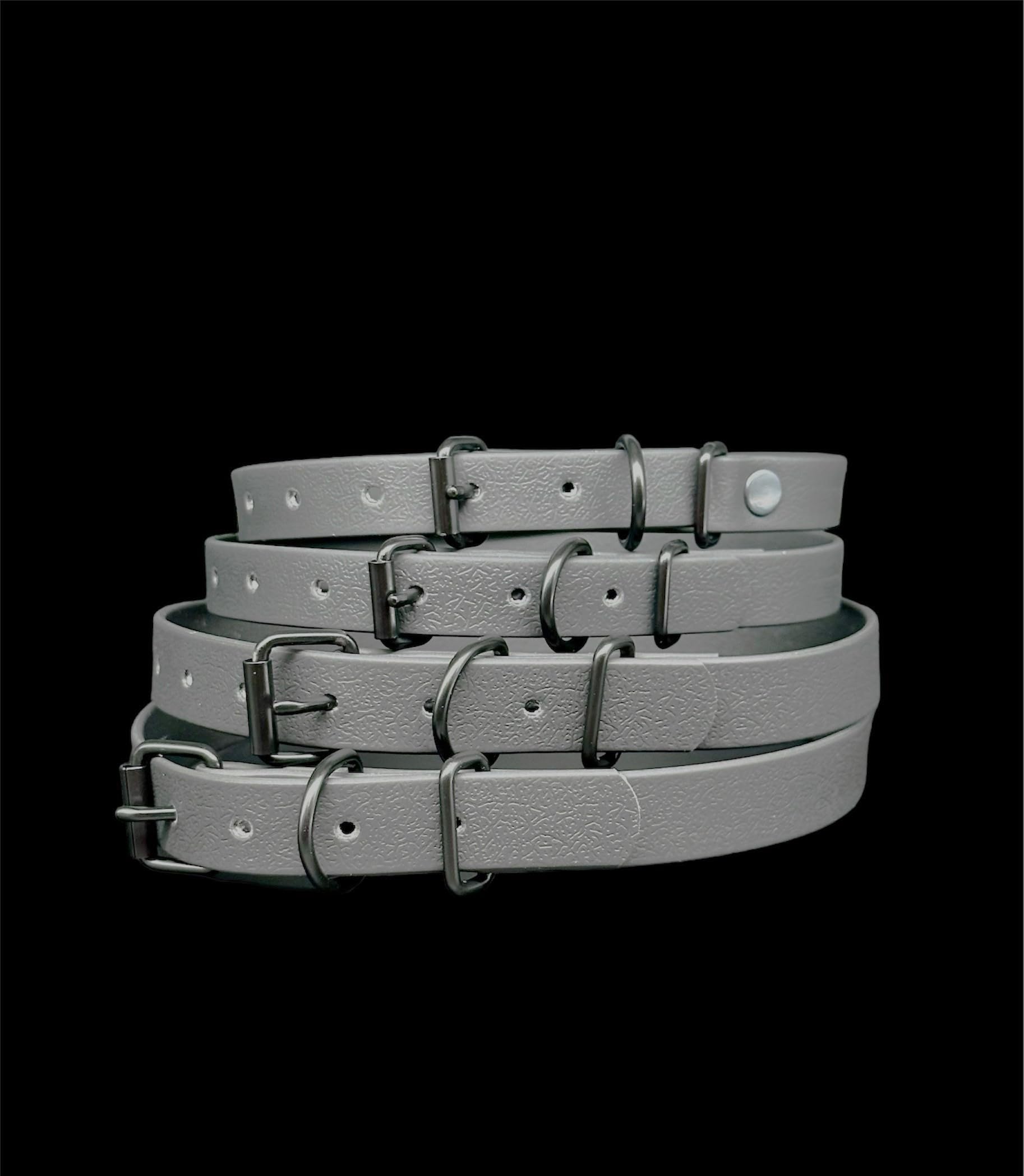 Waterproof Biothane Dog Collar | Metal Buckle | Black Rivets | Ultra Durable
