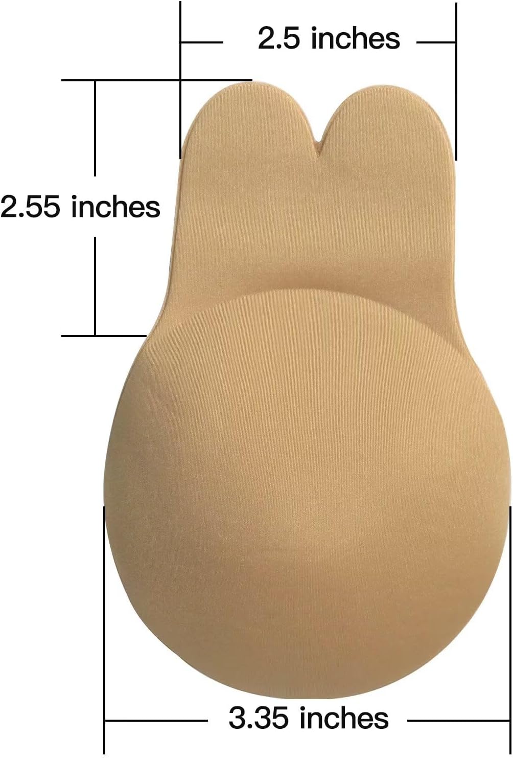 2025 New 2 Pairs Adhesive Bra Push Up, for A B Cup Bras, (Rabbit Shape) Sticky Boobs for Women