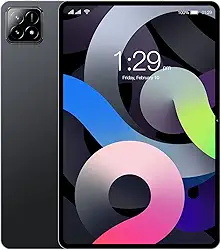 Xixaomiro S11 Tablet, 10.1 Polegada Android 14, 8GB+128GB Tablet com Película de Proteção, Caneta stylus, 1920x1200 Tela, WIFI 5G 13MP/5MP Câmera 8000mAh Bateria(Cinza)