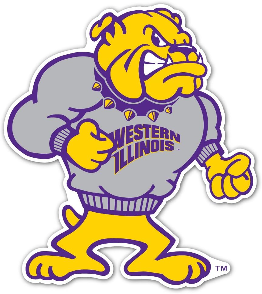 VictoryStore Yard Sign Outdoor Lawn Decorations: Western Illinois University - Shaped Corrugated Plastic Yard Sign - w/ 2 E-Z Stakes - Design 3.