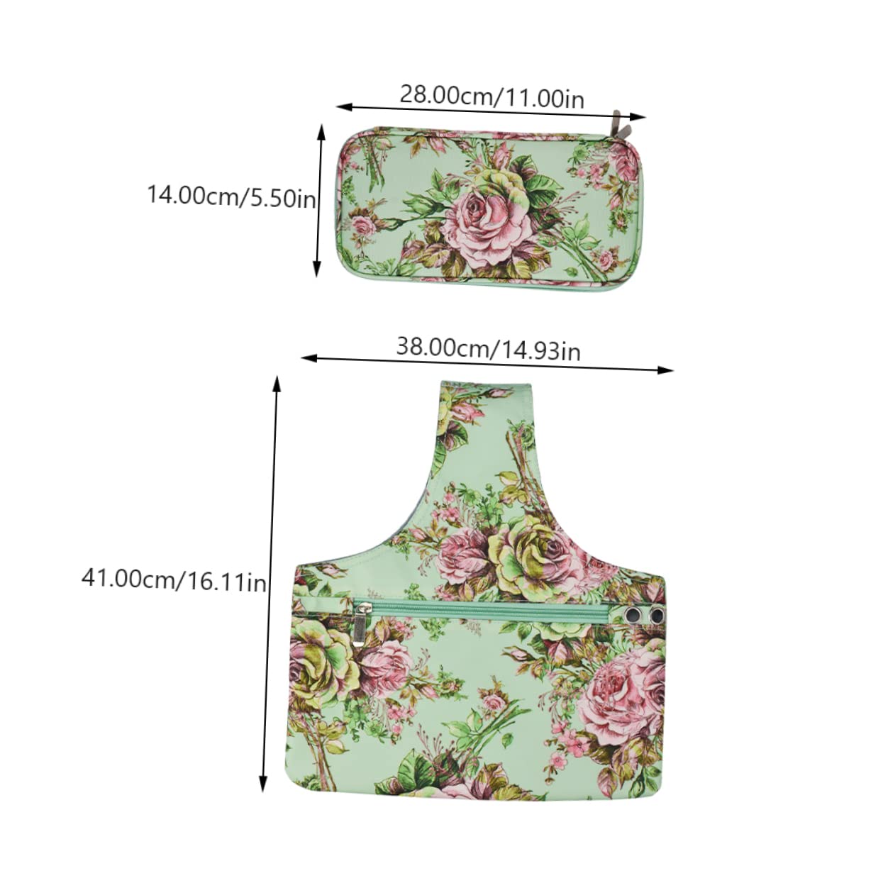 Borsa Organizer per Uncinetto Cerniera Borsa per Uncinetto Astuccio per Ferri da Maglia Utilizzabile e Riutilizzabile per Hobby e Regali