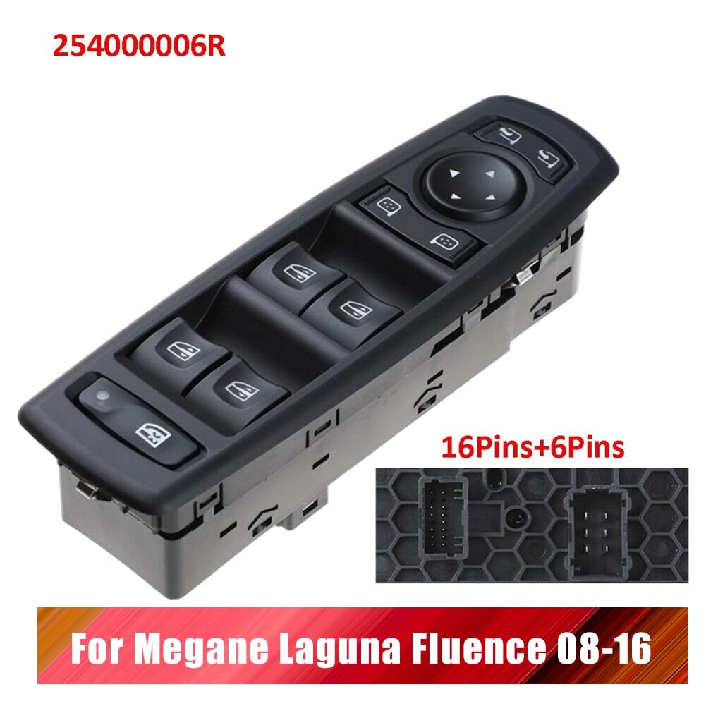 Para Fluence 08-16 Interruptor de Control de Ventana Principal de Potencia Lado del Conductor 254000006R 7700817337