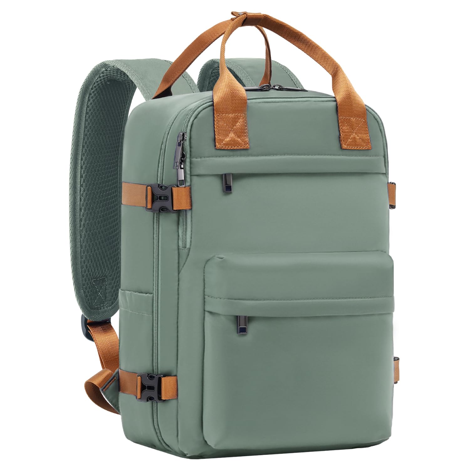 COOLIFE Handgepäck Rucksack für Ryanair Handgepäck 40x20x25, Reiserucksack Handgepack Flugzeug 20L mit Laptopfach für Weekender Kurze Trip, für Herren Damen (Dunkelgrün, 40×25×20cm)