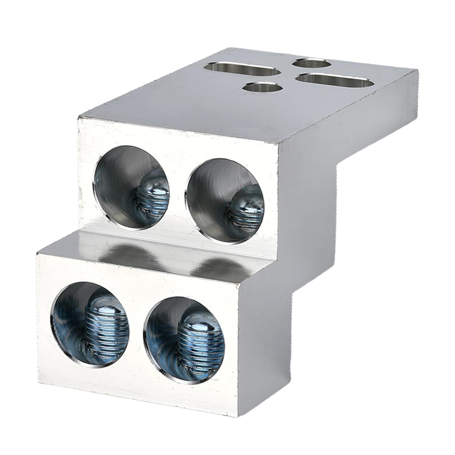 600T-4 Mechanical Stacked Lug, 500 Kcmil-4 600 MCM-2 Wire Range 13/32" Mouting Hole