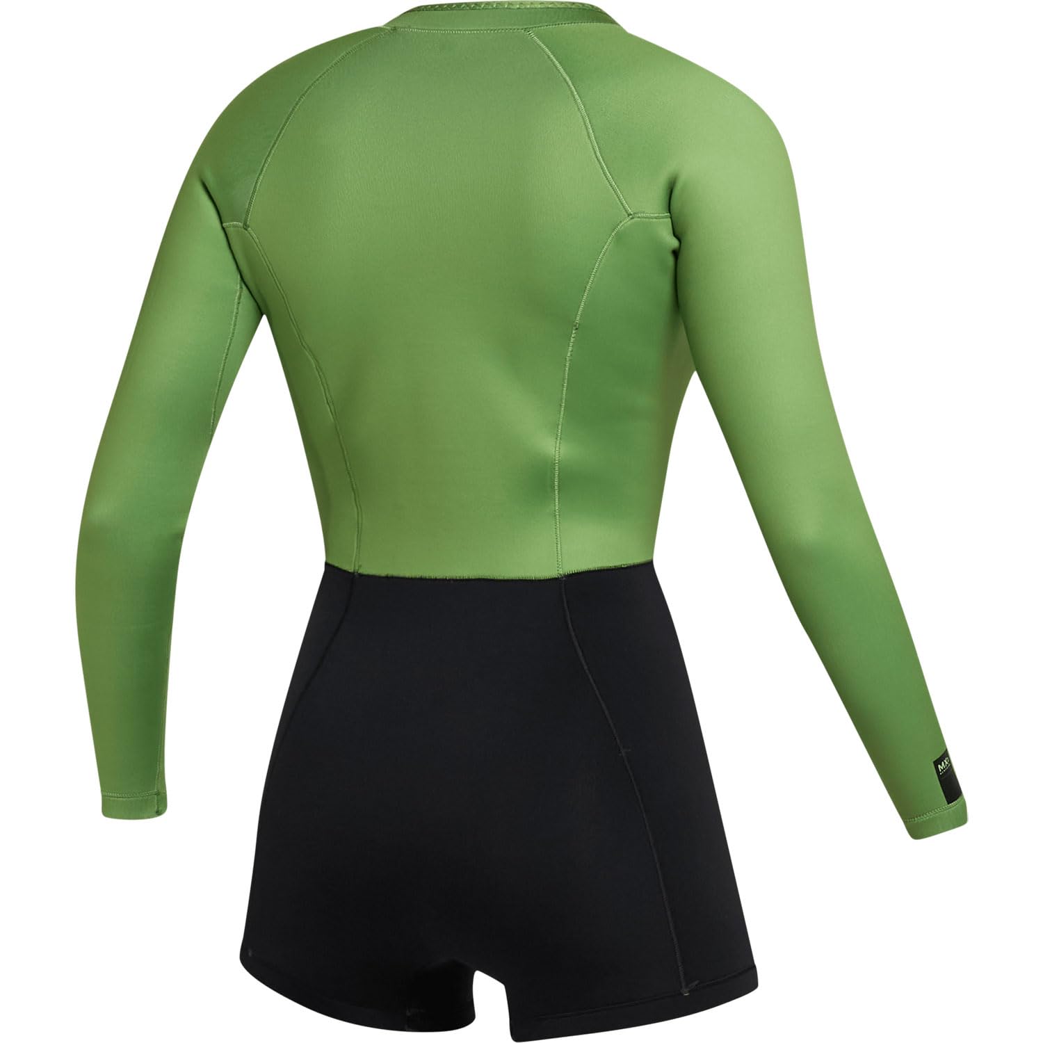 Mystic Lunar - Traje de neopreno corto con cremallera frontal de 2/2 mm para mujer, color verde suave