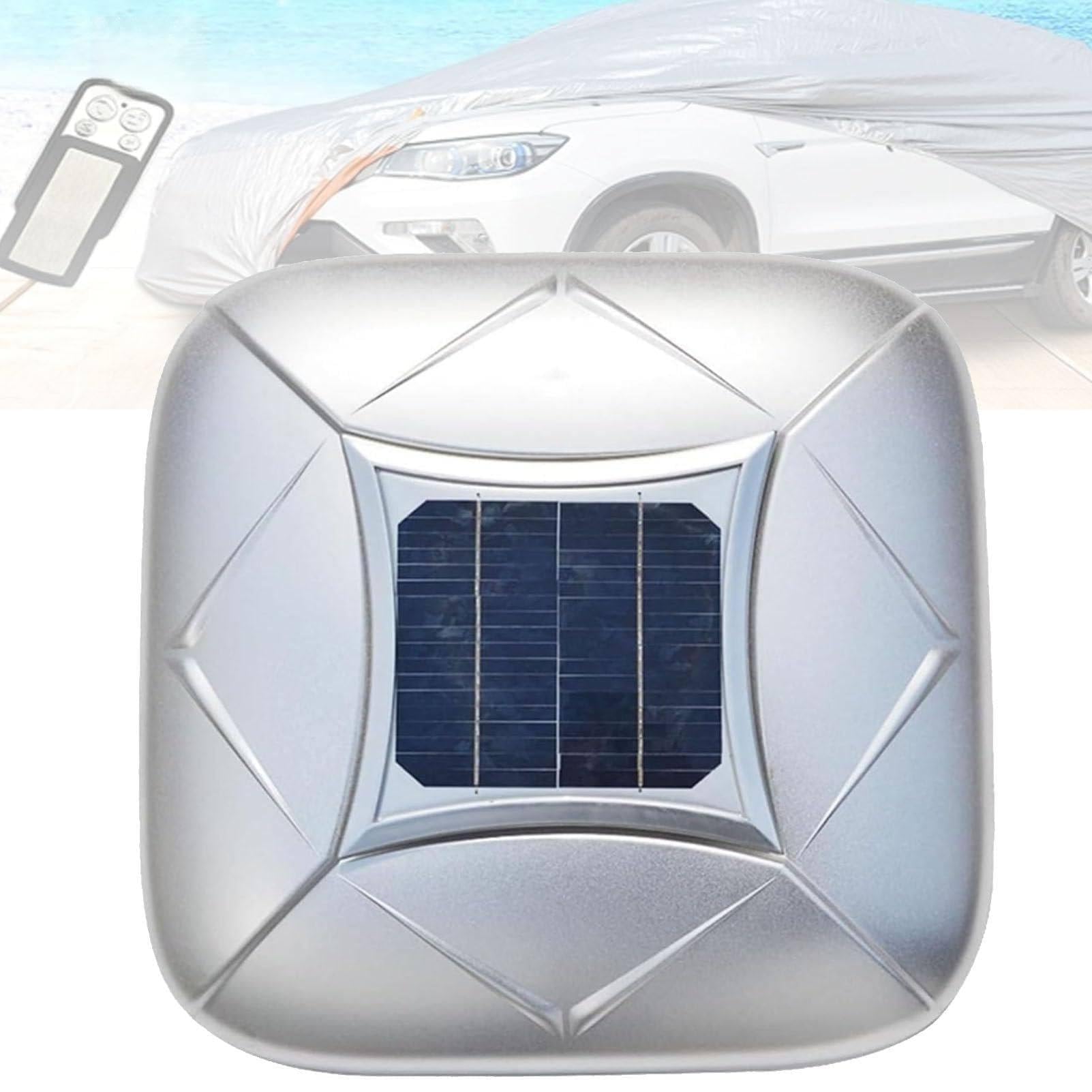 Sunseota Smart Waterproof Car Cover, Solar Automatic Car Cover with Remote Control, Car Cover Solar Charging, Quick 30s Open, All-Weather Protection for Sedan SUV MPV, Multiple Sizes Silver-YL