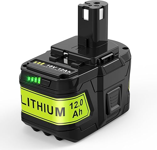 Miniatura 1 de Futurebatt 12ah - Batería de repuesto para Ryobi 18V P102 P103 P104 P105 P107 P108 P109 P122 Batería de repuesto de alta capacidad compatible con