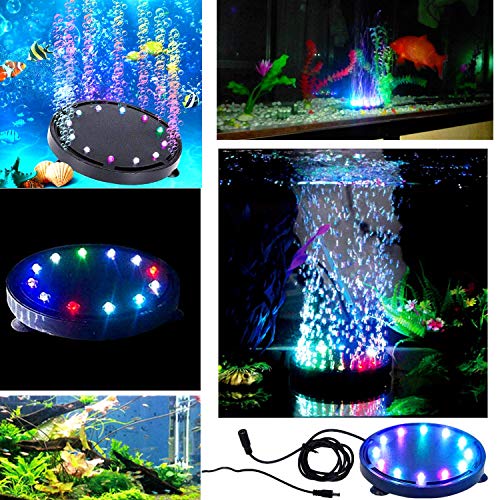12LED Air Stone Fish Tank Led Air Stone Bubble Light, Fish Tank Decoratieve Kleurrijke Lampen voor Aquarium - Afbeelding 5