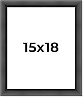 Vista 22 de Poster Palooza Marco de fotos contemporáneo de madera dorada antigua de 15 x 18 pulgadas, acrílico UV, respaldo de tablero de espuma y accesorios