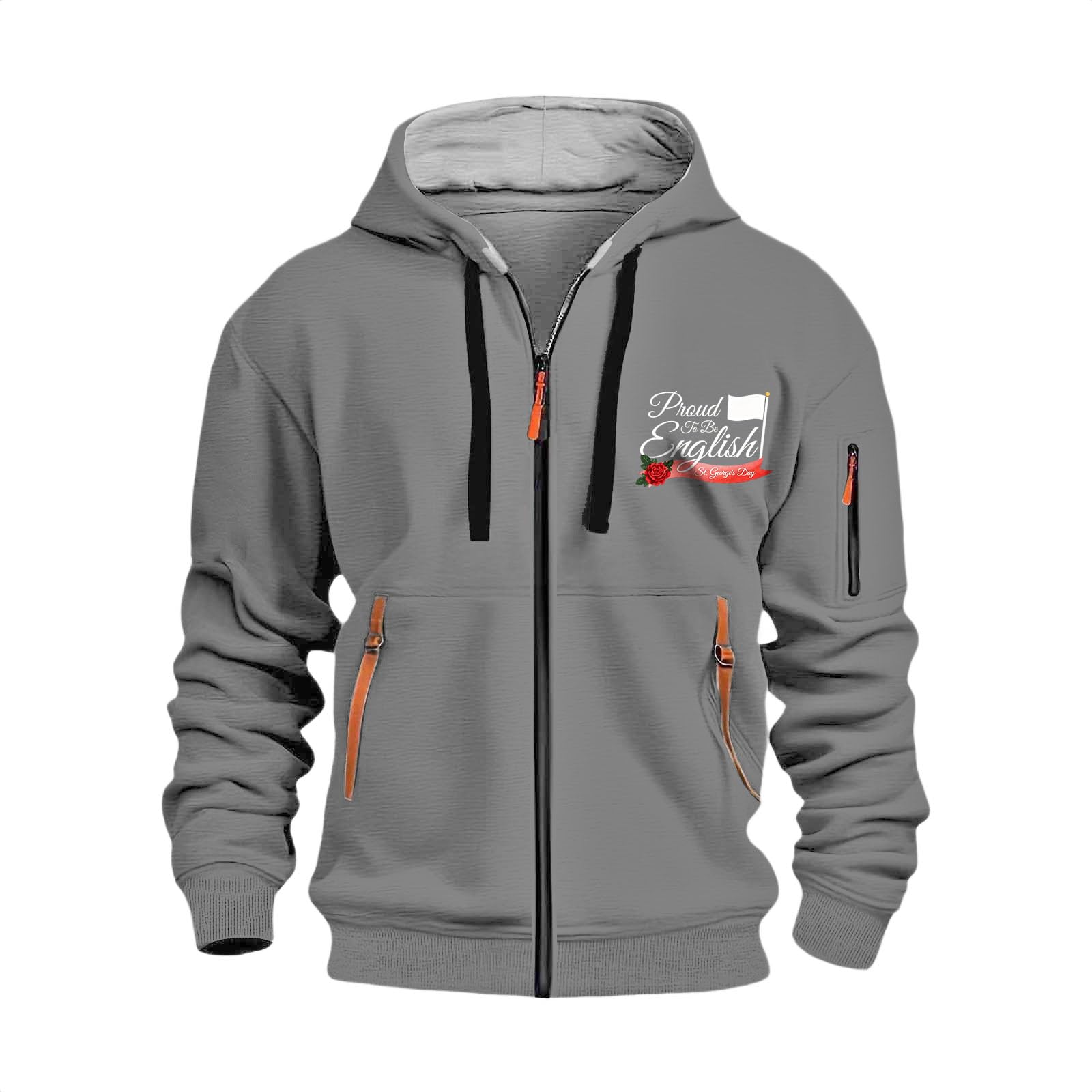 Sudadera con capucha para hombre con texto en inglés