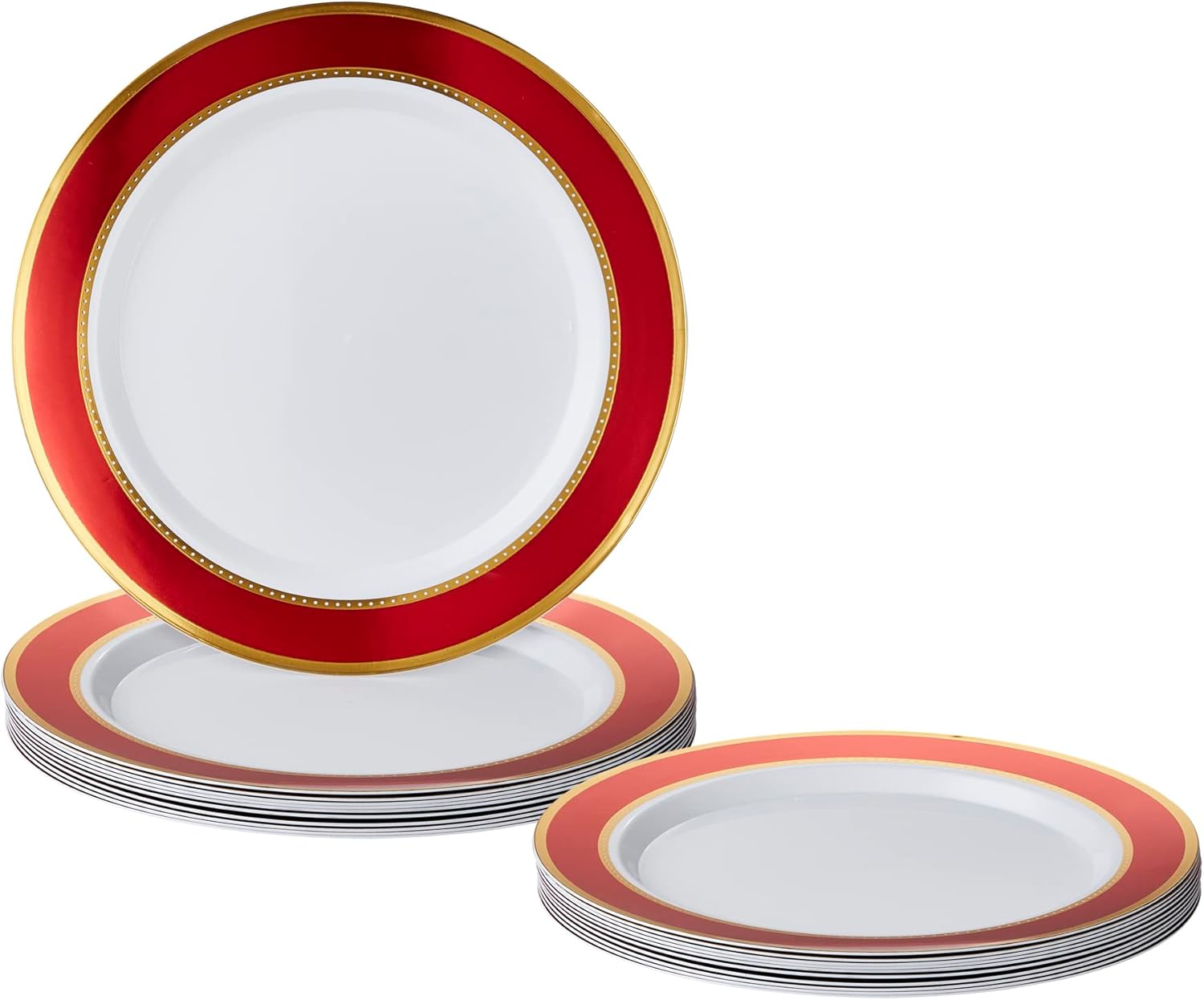 Elegant Disposable Plates For Party (10 Piece) Heavy Duty
